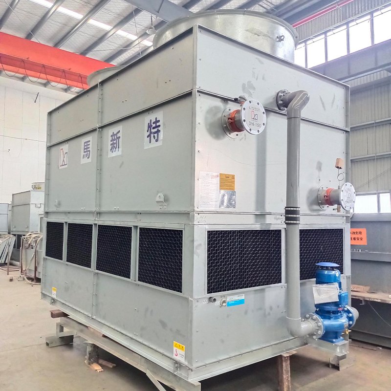 New 10 Ton Closed Counter Flow Water Cooling Towers Economical Evaporative Condenser Efficient Motor Fan Pump Made Durable Metal