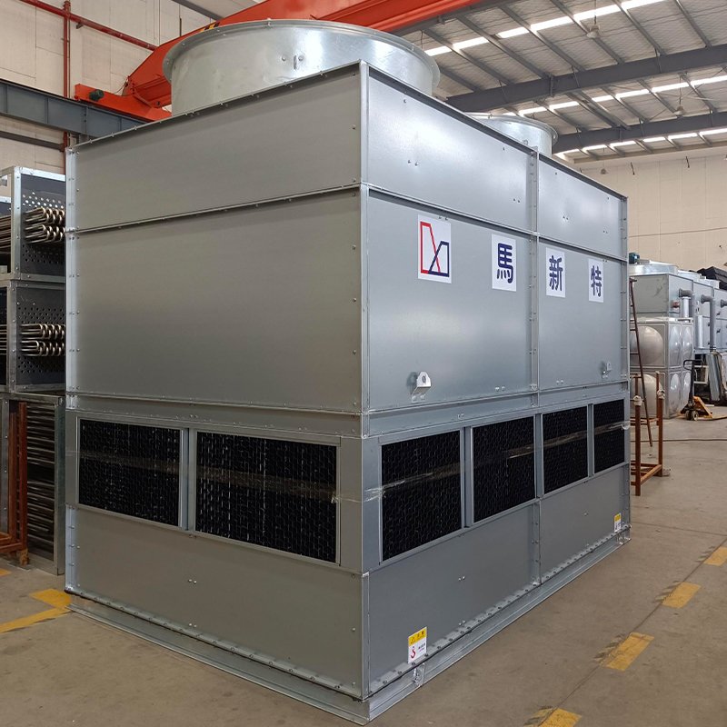 New 10 Ton Closed Counter Flow Water Cooling Towers Economical Evaporative Condenser Efficient Motor Fan Pump Made Durable Metal
