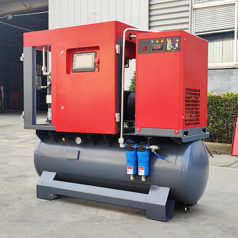 Sollant 4-in-1portable air Compressor for Laser Cutting Machine air End Screw Compressor All in One air Compressor