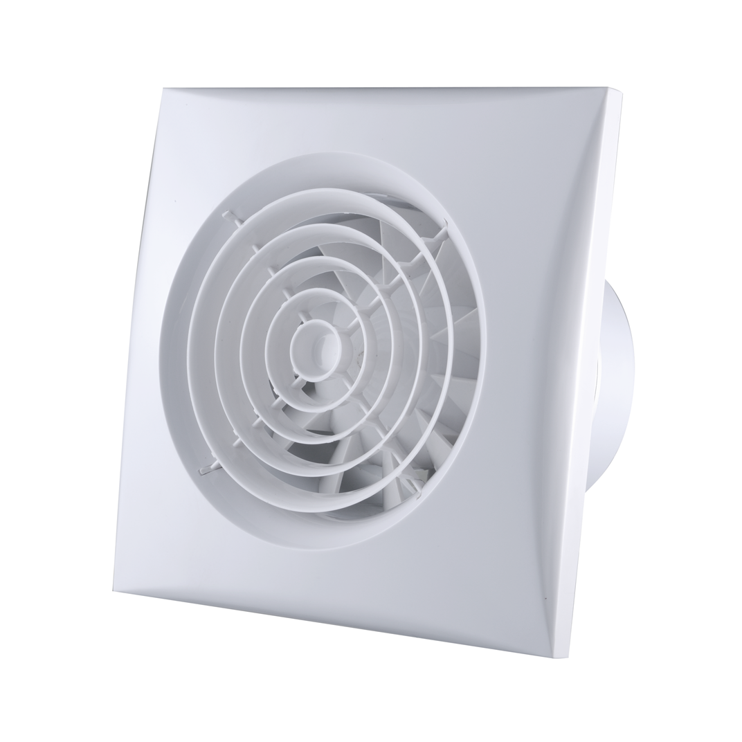Wholesale 6 Inch Silent Plastic Household Low Noise Plastic Ceiling Wall Mounted Ventilation With Led Light Exhaust Fan