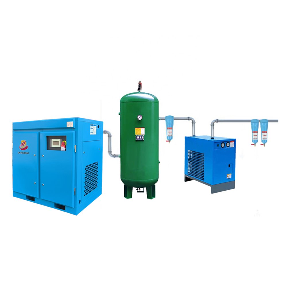 Energy Saving 22kw Industrial Screw Air Compressor 15kw 20hp Silent Rotary 400v 380v Motor Gas Powered