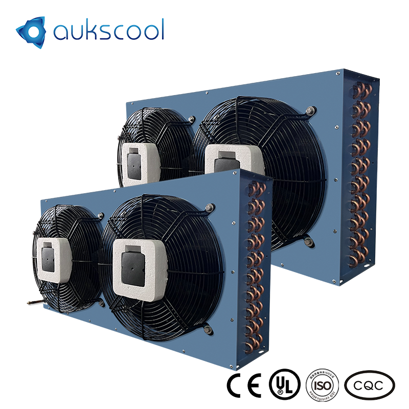 Commercial Refrigeration Air Cooler Condenser KH Series High Efficient 450mmx2 Fan