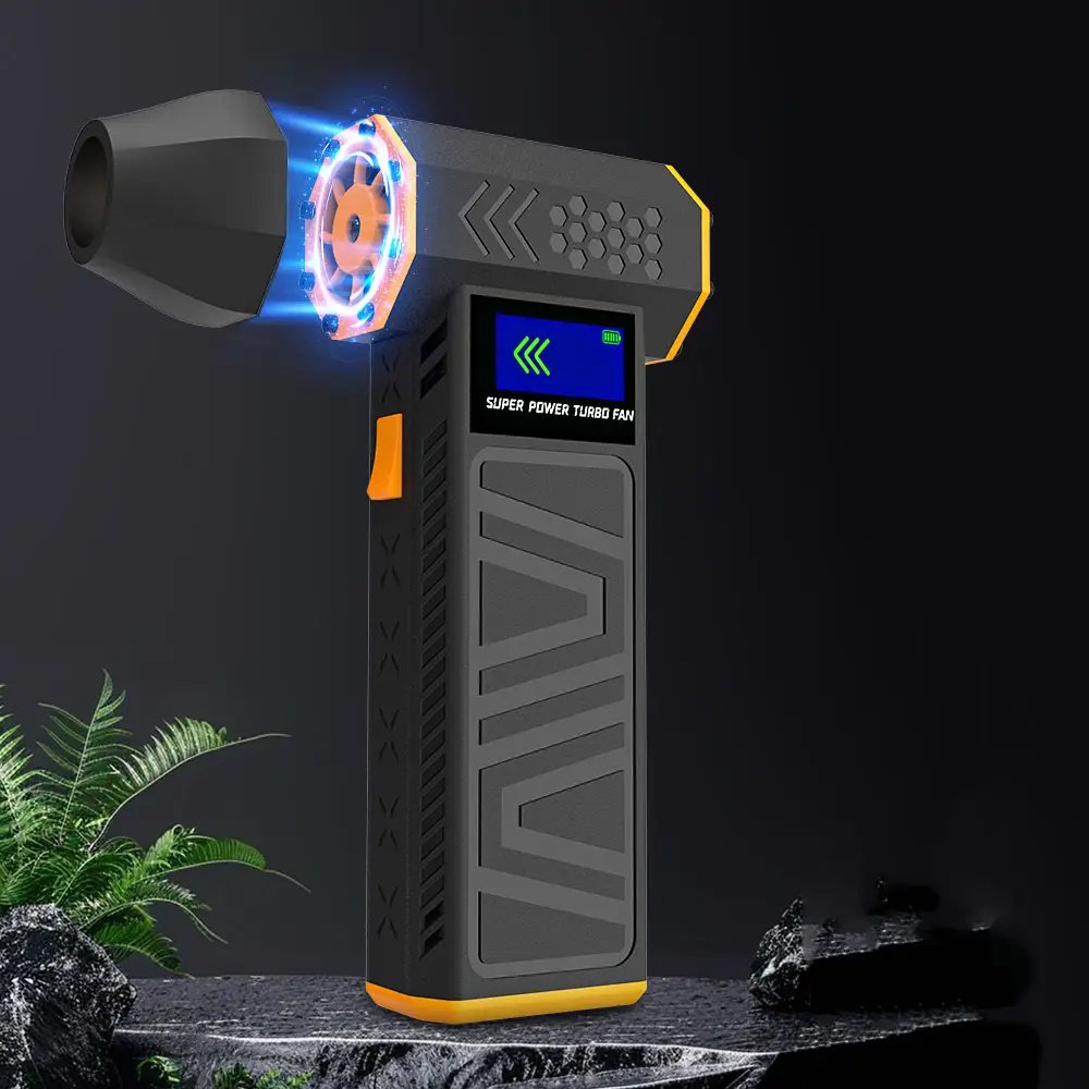 130000 RPM Brushless Wind Turbo Wireless Car Turbine Fan Mini Magnetic Detachable Violent Fan Rechargeable Vacuum Air Blower