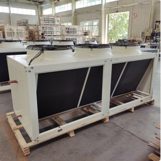 V-type Condenser Air-cooled Commercial Industrial Heat Exchange for Cool Room 12hp 14hp 30hp