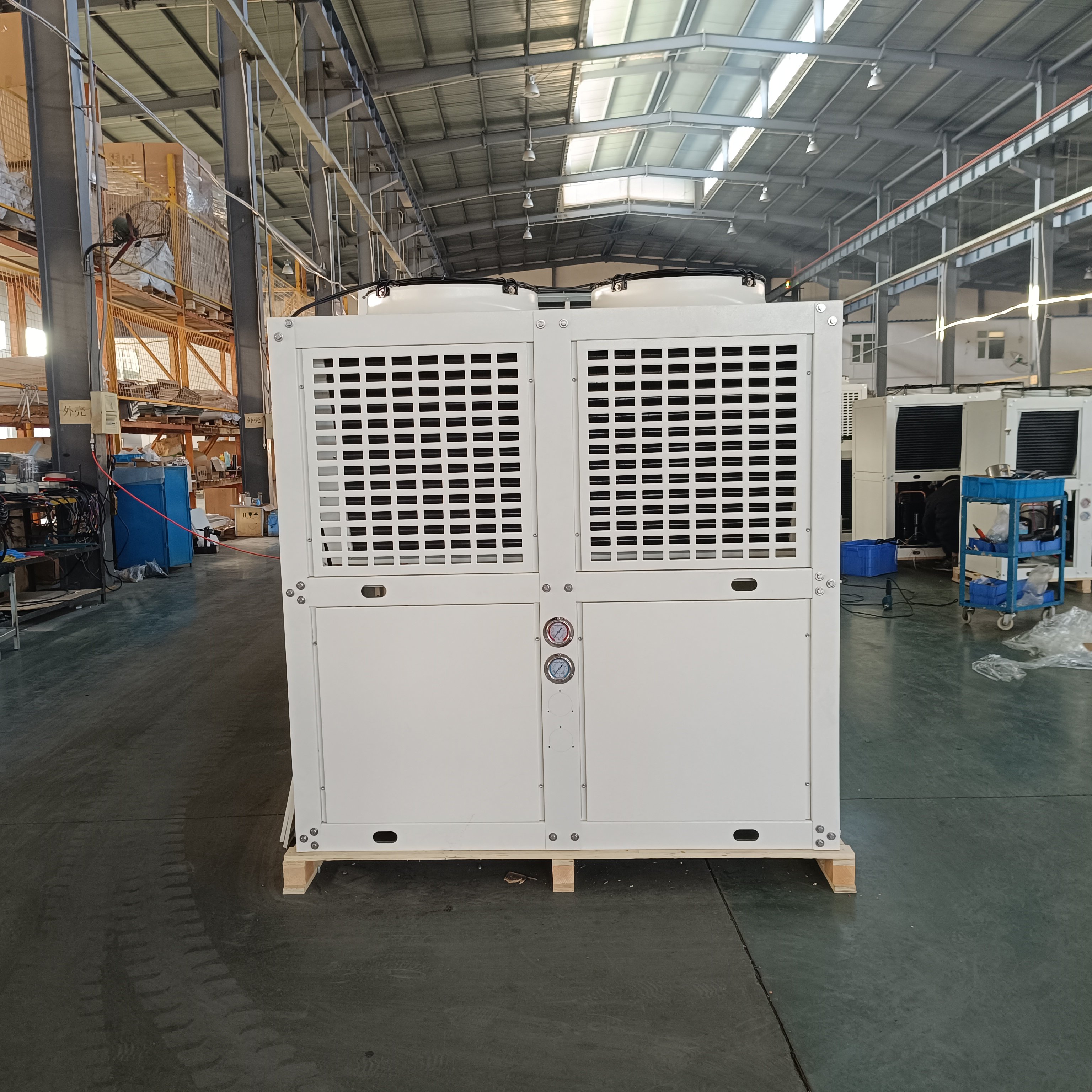 Automatic V-Shaped Top Air Outlet Energy Saving R404A for Bitzer Copeland Compressor Pump Motor Essential Core for Condensing Un