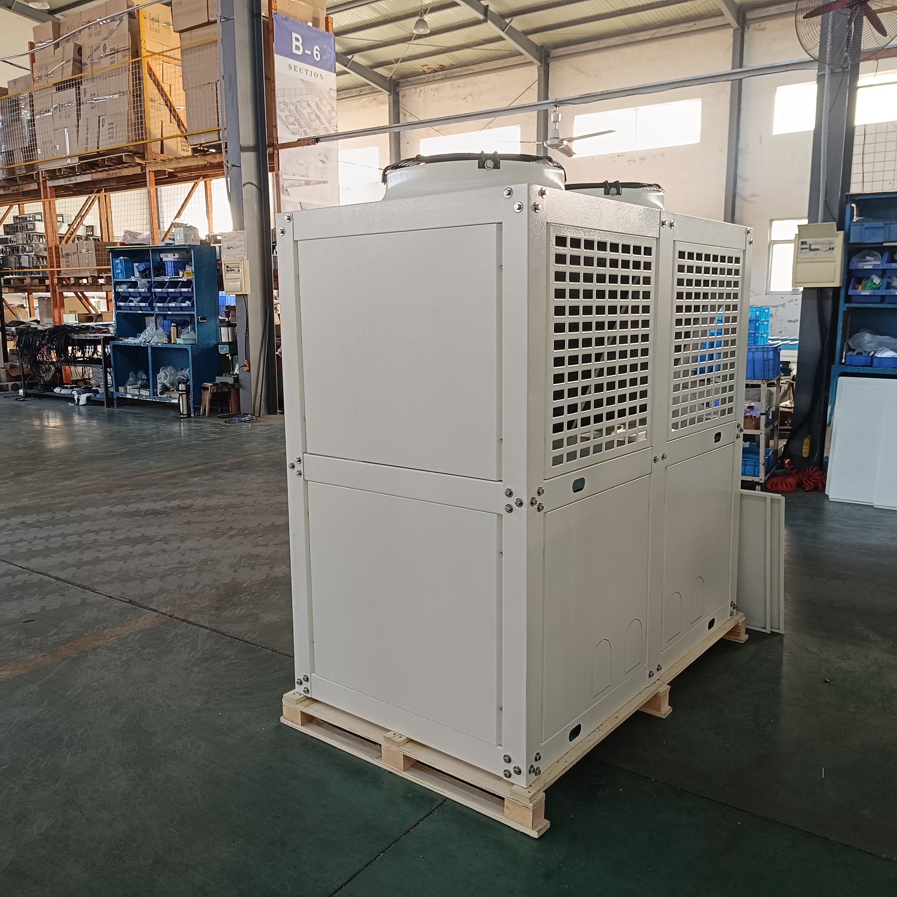 Automatic V-Shaped Top Air Outlet Energy Saving R404A for Bitzer Copeland Compressor Pump Motor Essential Core for Condensing Un