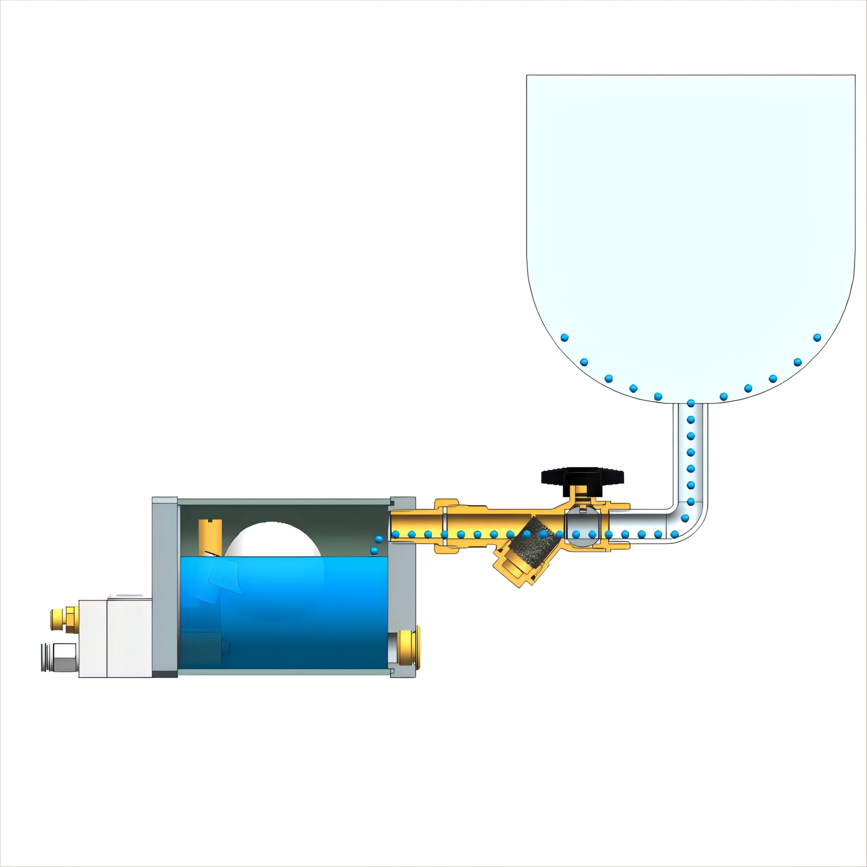 Quality New Visible Condensate Water Two-stage Filtration Manual Function Pneumatic Zero Air-loss Drain for Air Compressors