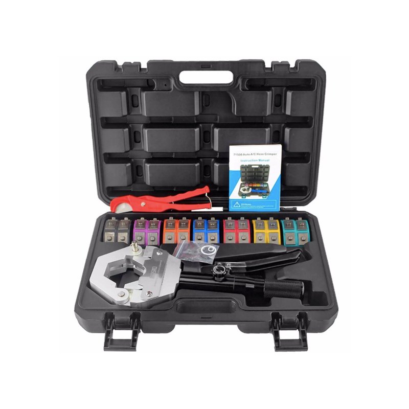 1500 Hydra-Krimp A/C Hose Hydraulic Crimper Kit AC Hose Fitting Crimping Tool Machine