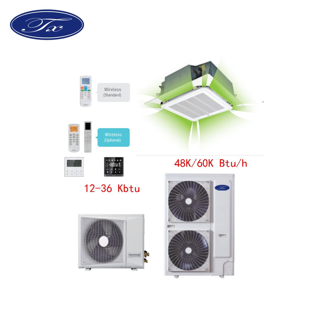 Carrier Ac Multi Zone Split Air Conditioner 18000 Btu with Split Ceiling Cassette Floor Ceiling Indoor Unit Mini VRF System