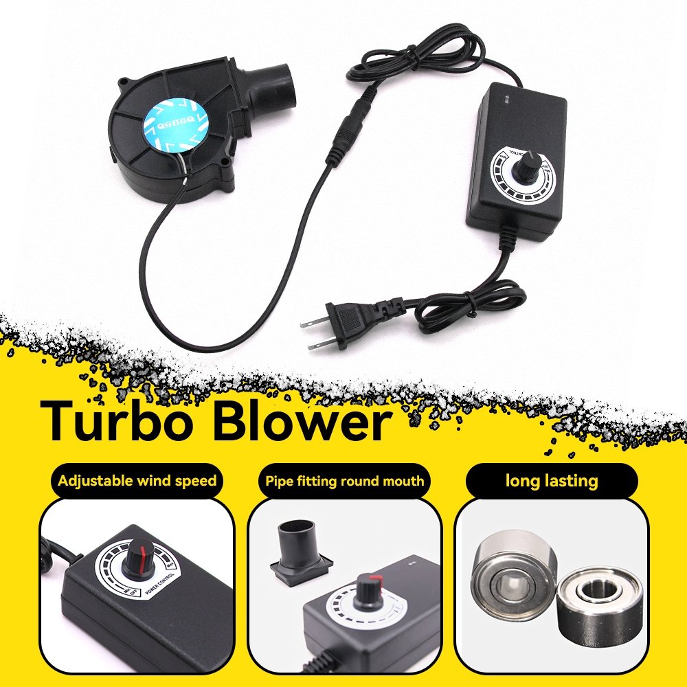 Blower Fan Air Blower Fan for Heater Use Oil with Speed Control 12V 240V Portable Turbo Fan Blower