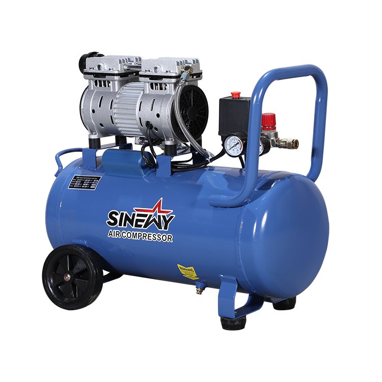 Sinewy Xlof550 24L 550W 220V 50Hz Electric Compact Portable Mobile Dental Oil Free Piston Air Compressor