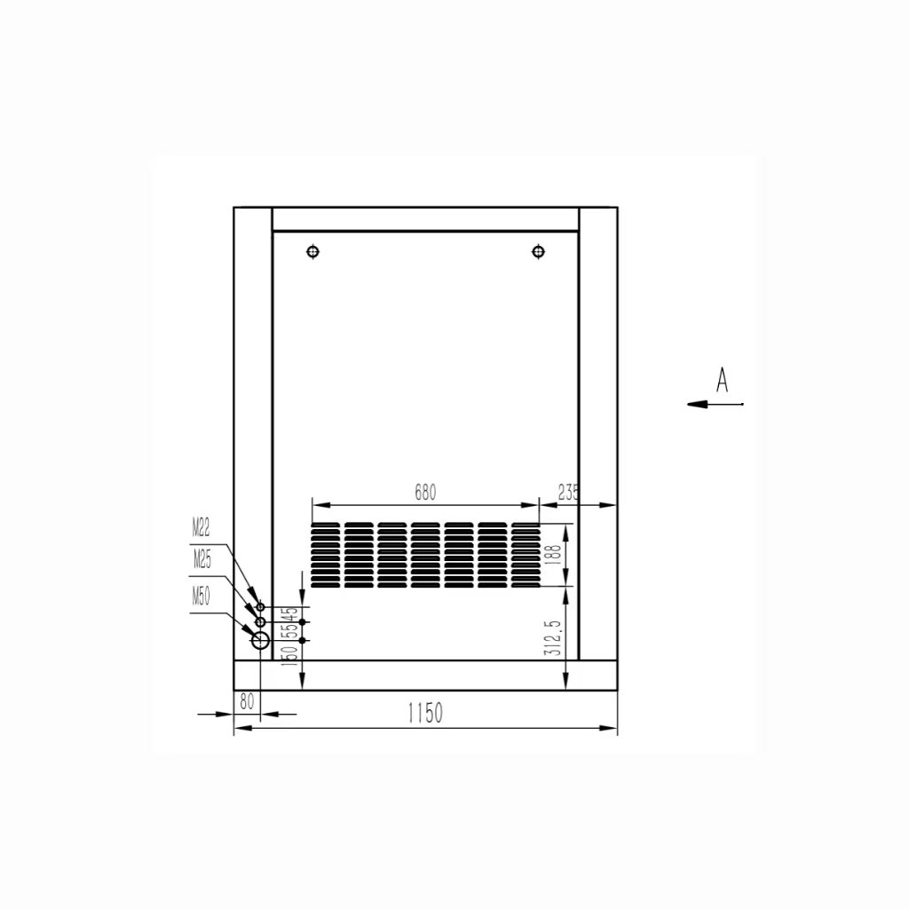 UNITED 1.3Mpa 37KW 50 HP 440V/60Hz Single-stage Fixed Speed Screw Air Compressor Water Cooled Sperry Marine Air Compressor