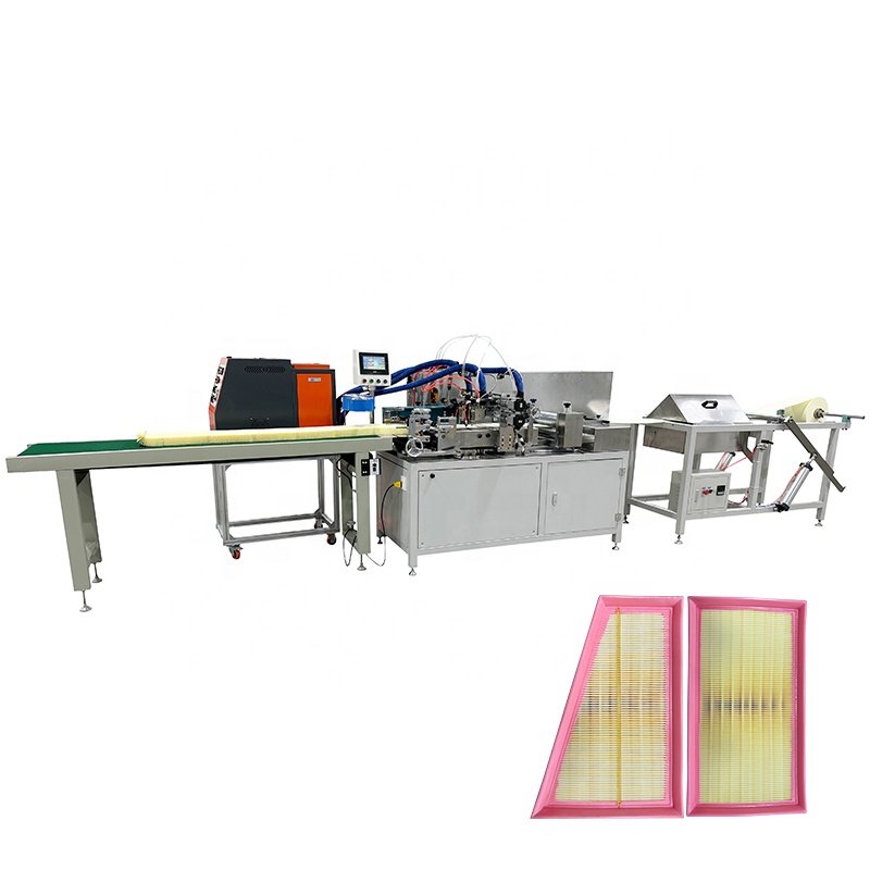 Automatic High Quality Knife Type Cabin air Filter Folding Machine Paper Pleating Machine for Cabin Filter