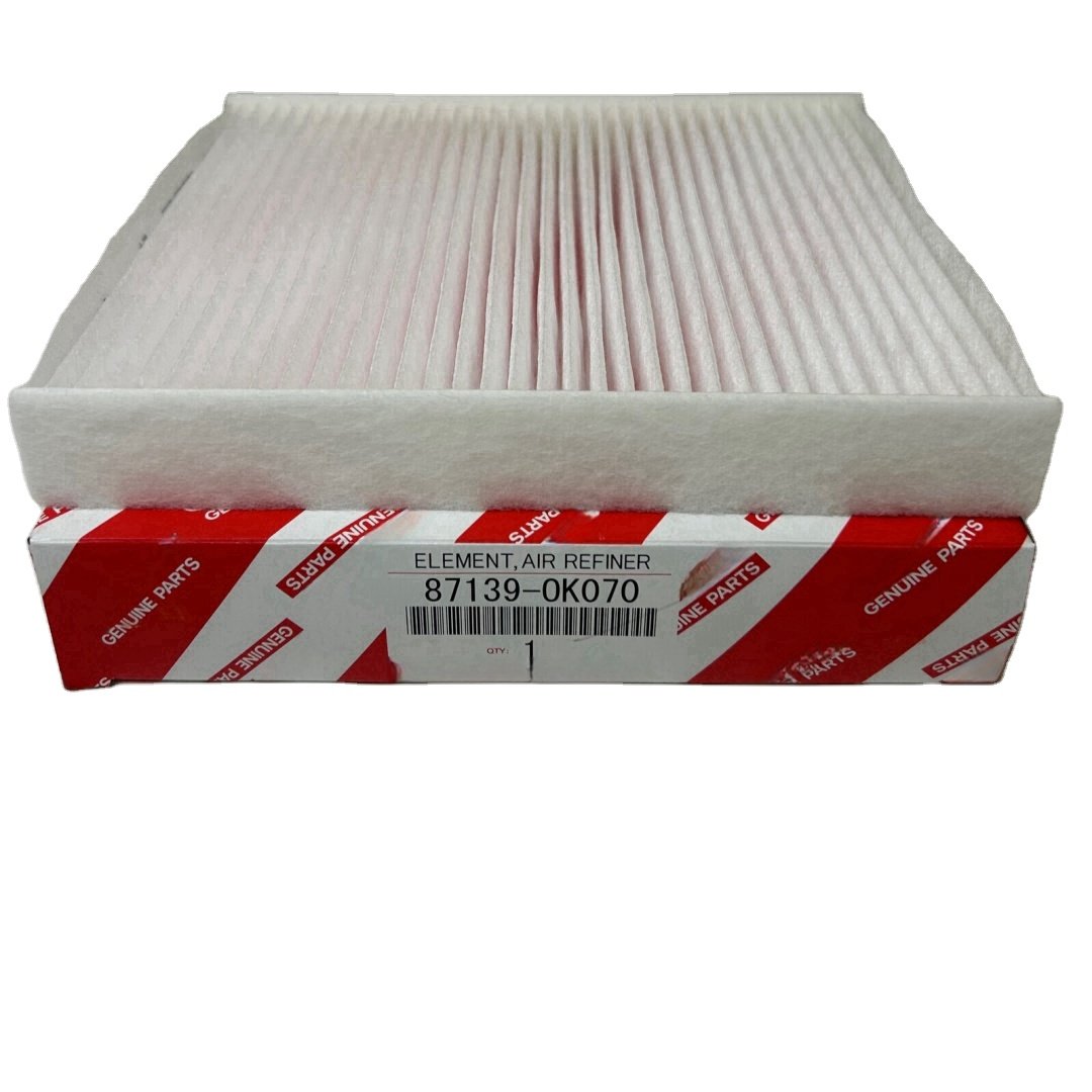87139-0K070 87139-58010 cabin air filter For Toyota Corolla RAV4 Hilux Yaris Lexus ZSG10 GGN120 ELEMENT AIR REFINER 87139-0K070