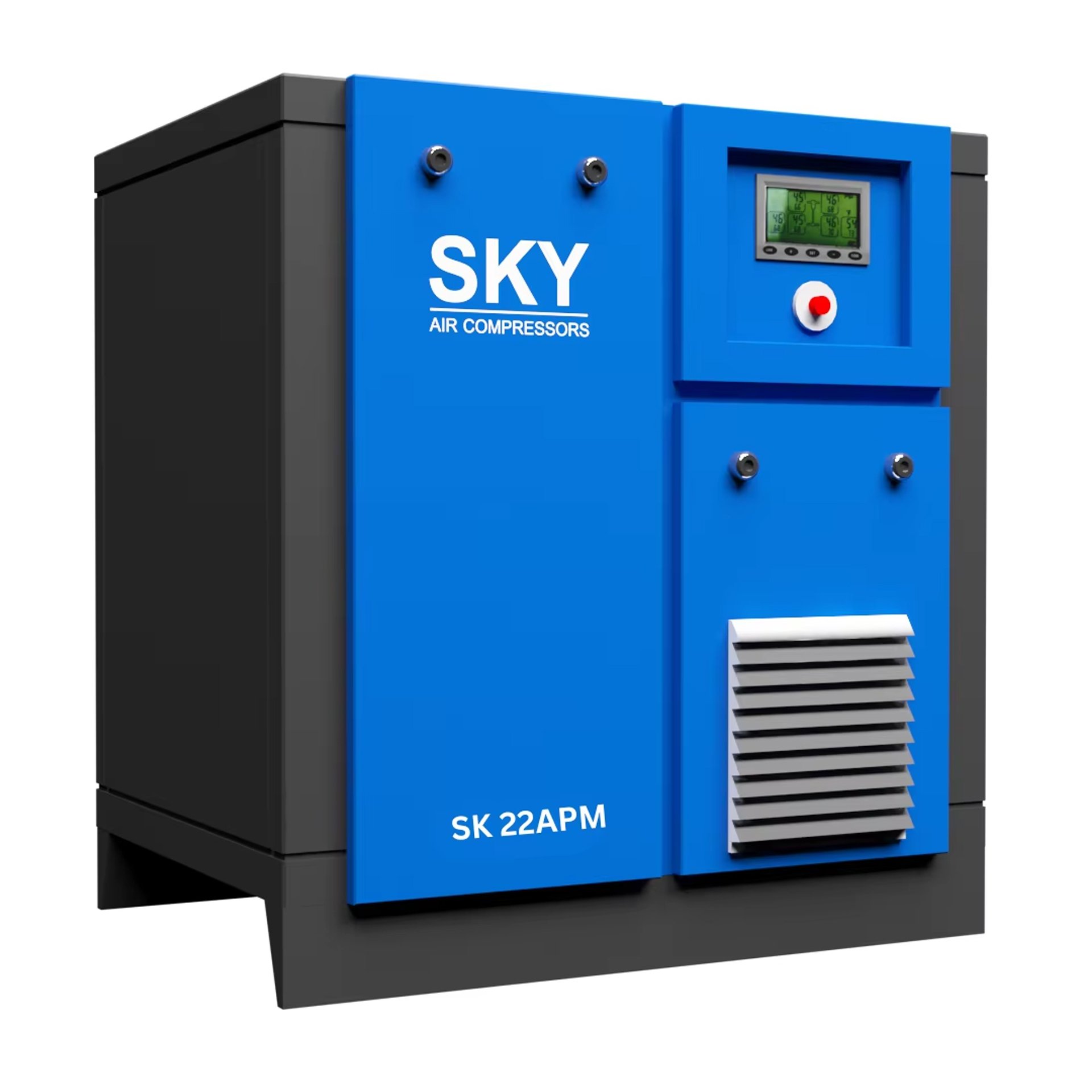 SKY SK22APM (22KW) VSD Stationary Lubricated Industrial Air Compressor Low Noise Motor Bearing PLC Pump Industrial Compressors