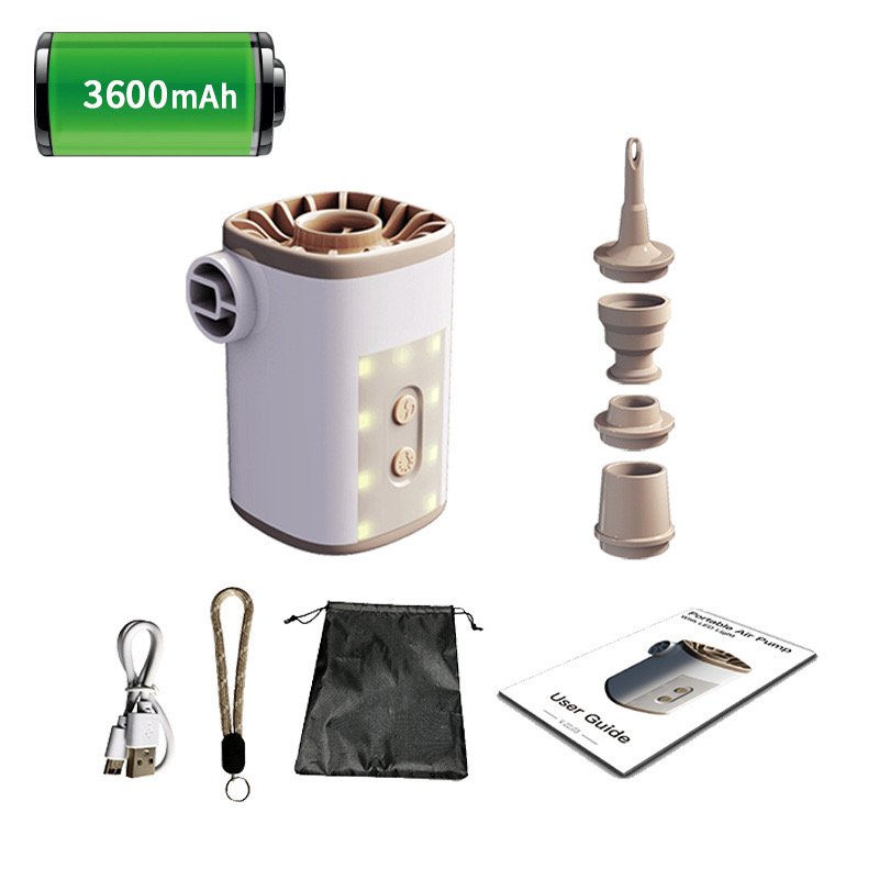 ARC KYLIN Camping Air Pump 4 in 1 Power Bank Inflator LED Light Lamp Portable Mini Air Pump Lighting USB Charging Inflator Pump