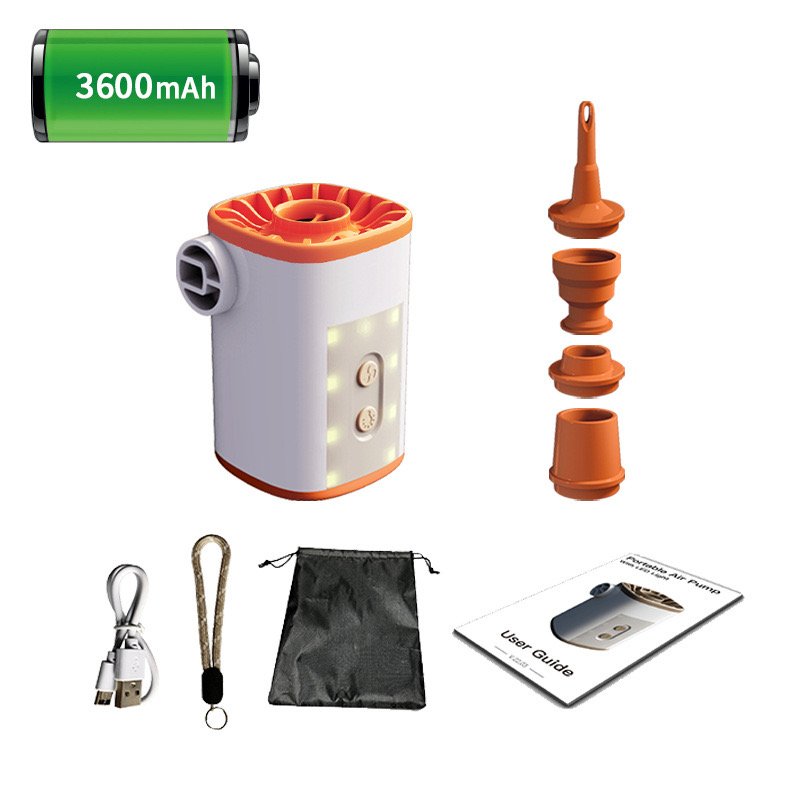 ARC KYLIN Camping Air Pump 4 in 1 Power Bank Inflator LED Light Lamp Portable Mini Air Pump Lighting USB Charging Inflator Pump