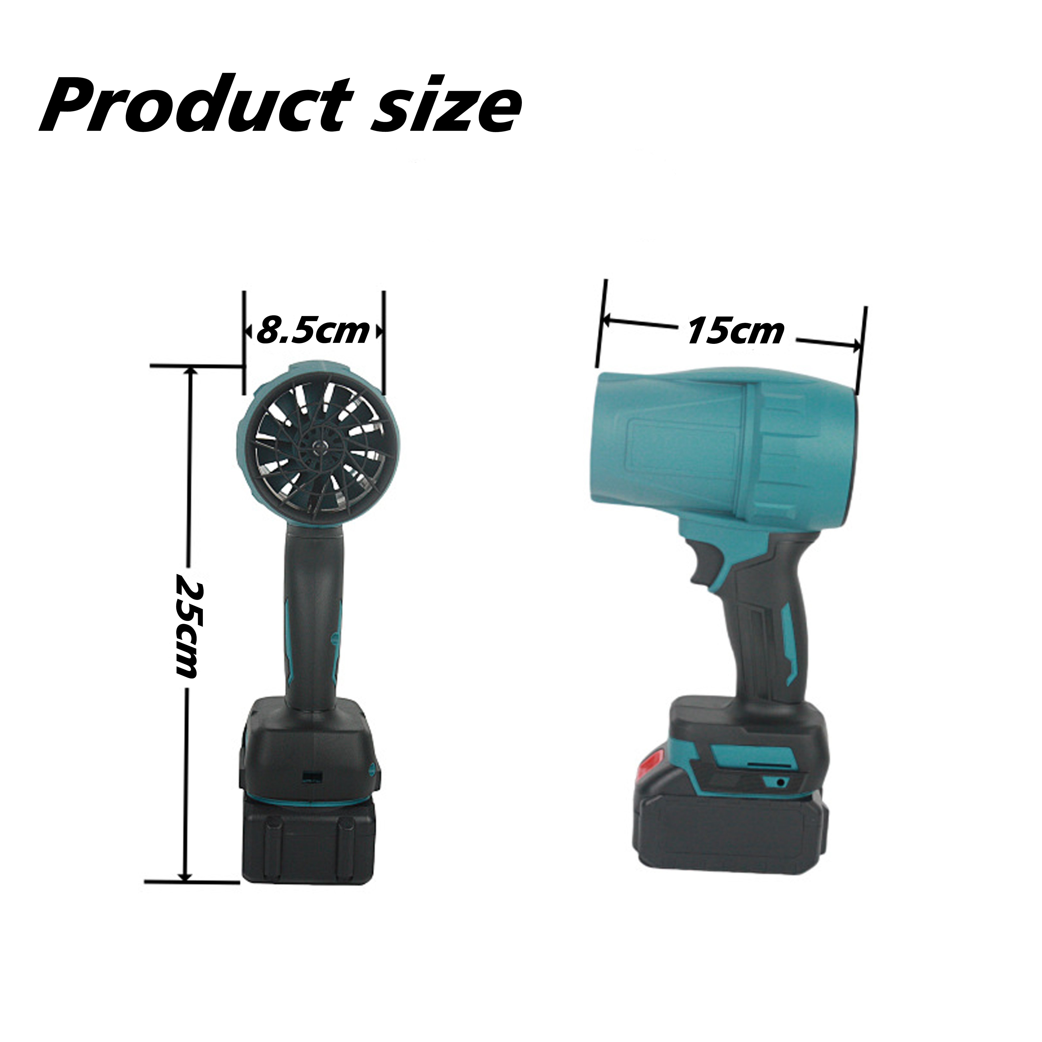 Turbo Jet Powerful Fan Handheld Cordless Leaf Blower With Lithium Battery Violent Booster Blower for DIY Industrial Use