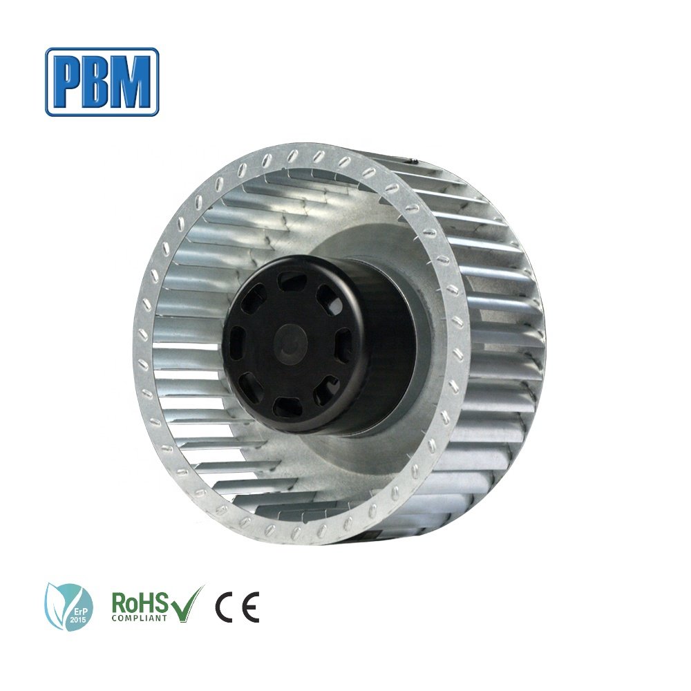 EC Technology Motor 133x66mm 48VDC Brushless External DC Forward Curved Centrifugal Blower Fan