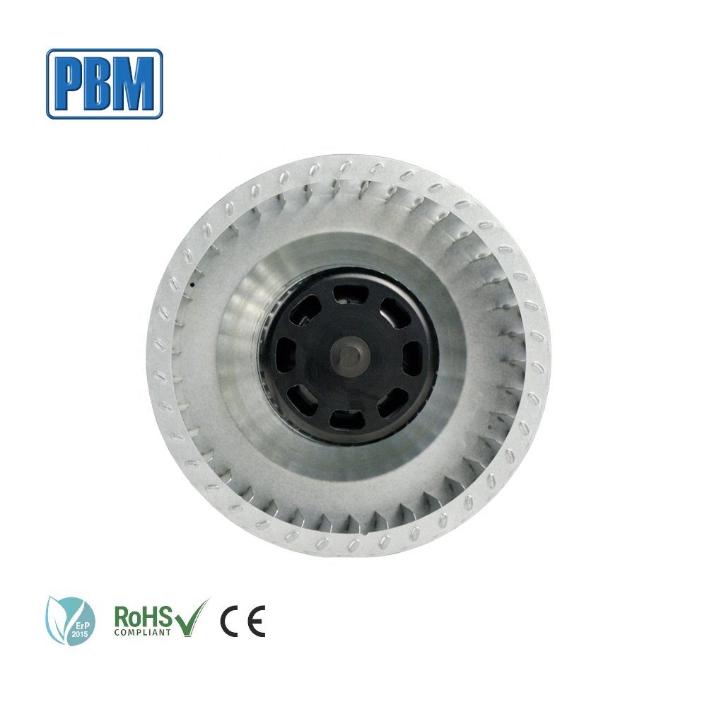 EC Technology Motor 133x66mm 48VDC Brushless External DC Forward Curved Centrifugal Blower Fan