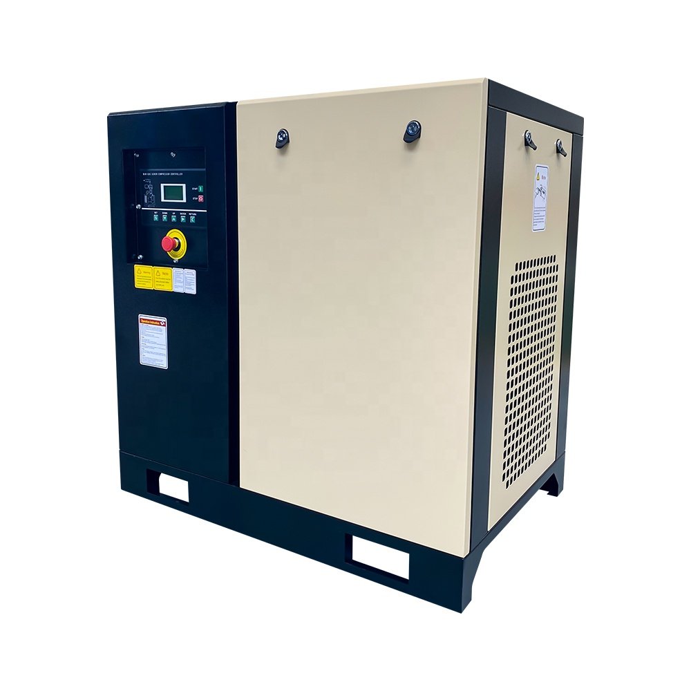 HANDE Industrial PM Variable Speed Drive Screw Air Compressor 15kw 20HP Electric Motor Large Compressor for CNC Machine Lathe