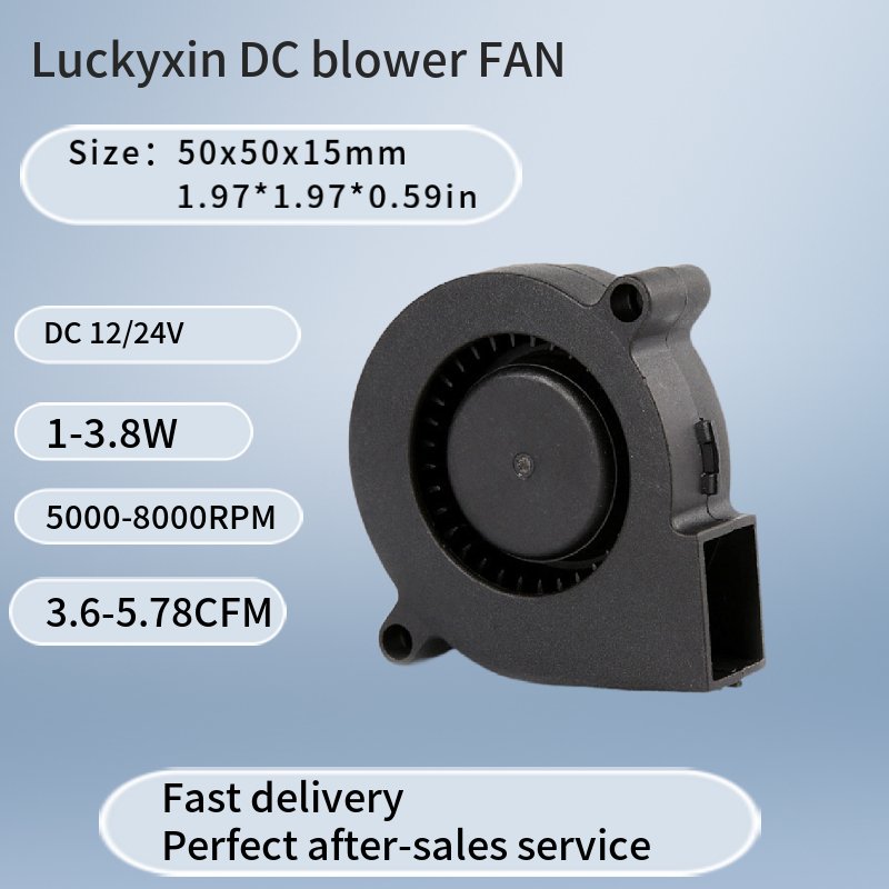 50x50x15 5v 12v 24v Blower Manufacturer 6500RPM Blowers Used in 3D Printer, Humidifier, Cool Xboxs, PC CPU Server Cooling Fan