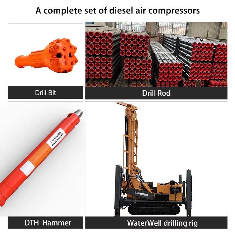 YL-15/15 Hot Selling 550cfm 15bar 450cfm Industry Diesel Engine Screw Air Compressor With Wheels for Mining