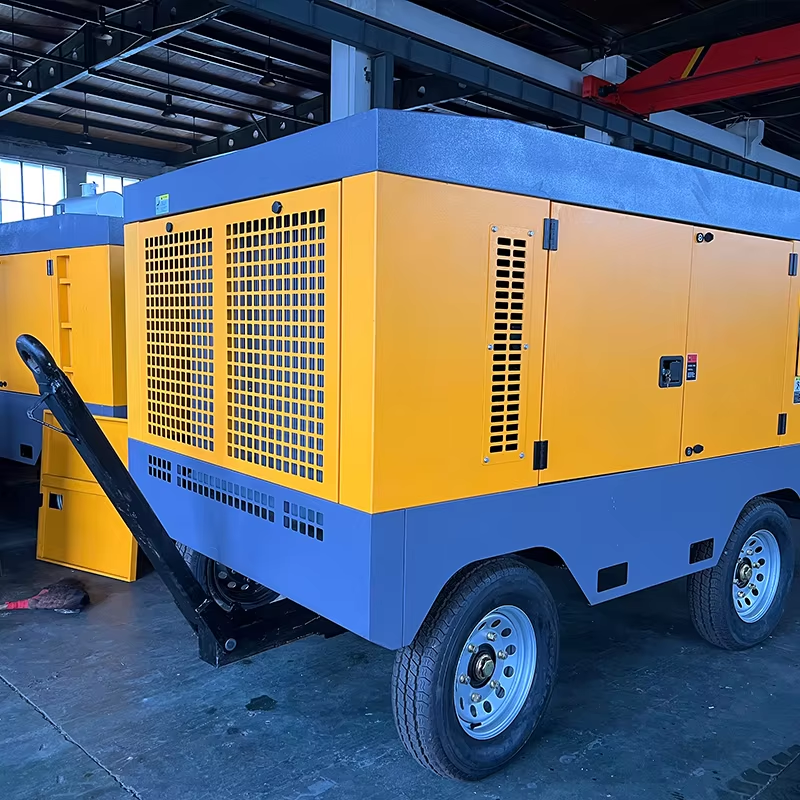 YL-15/15 Hot Selling 550cfm 15bar 450cfm Industry Diesel Engine Screw Air Compressor With Wheels for Mining