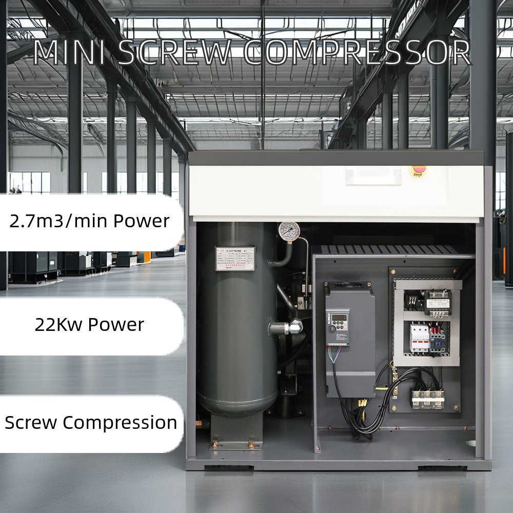 132KW 180 HP High Efficiency Energy Saving 2-stage Compressor PM Variable Speed Driven Screw air Compressor