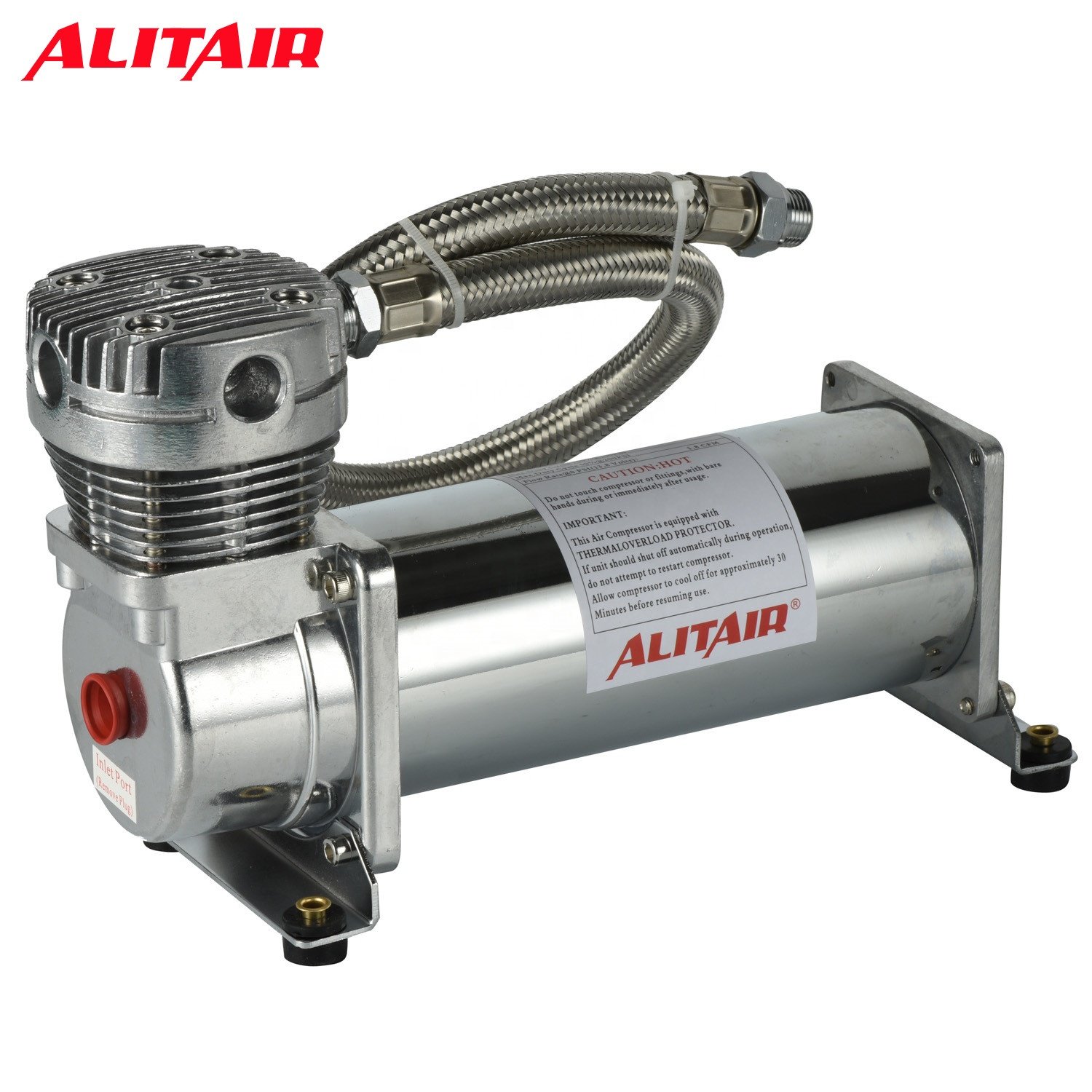 Air Ride Suspension Train Horns Bagged 480C Pewter Air Compressors