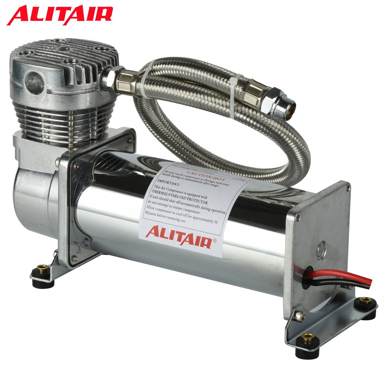 Air Ride Suspension Train Horns Bagged 480C Pewter Air Compressors