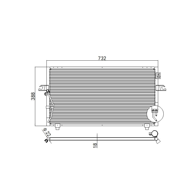 Aftermarket Car Auto Air Conditioning System Auto AC Condenser for NISSAN MAXIMA INFINITI I35 OEM 921002Y920 2Y960