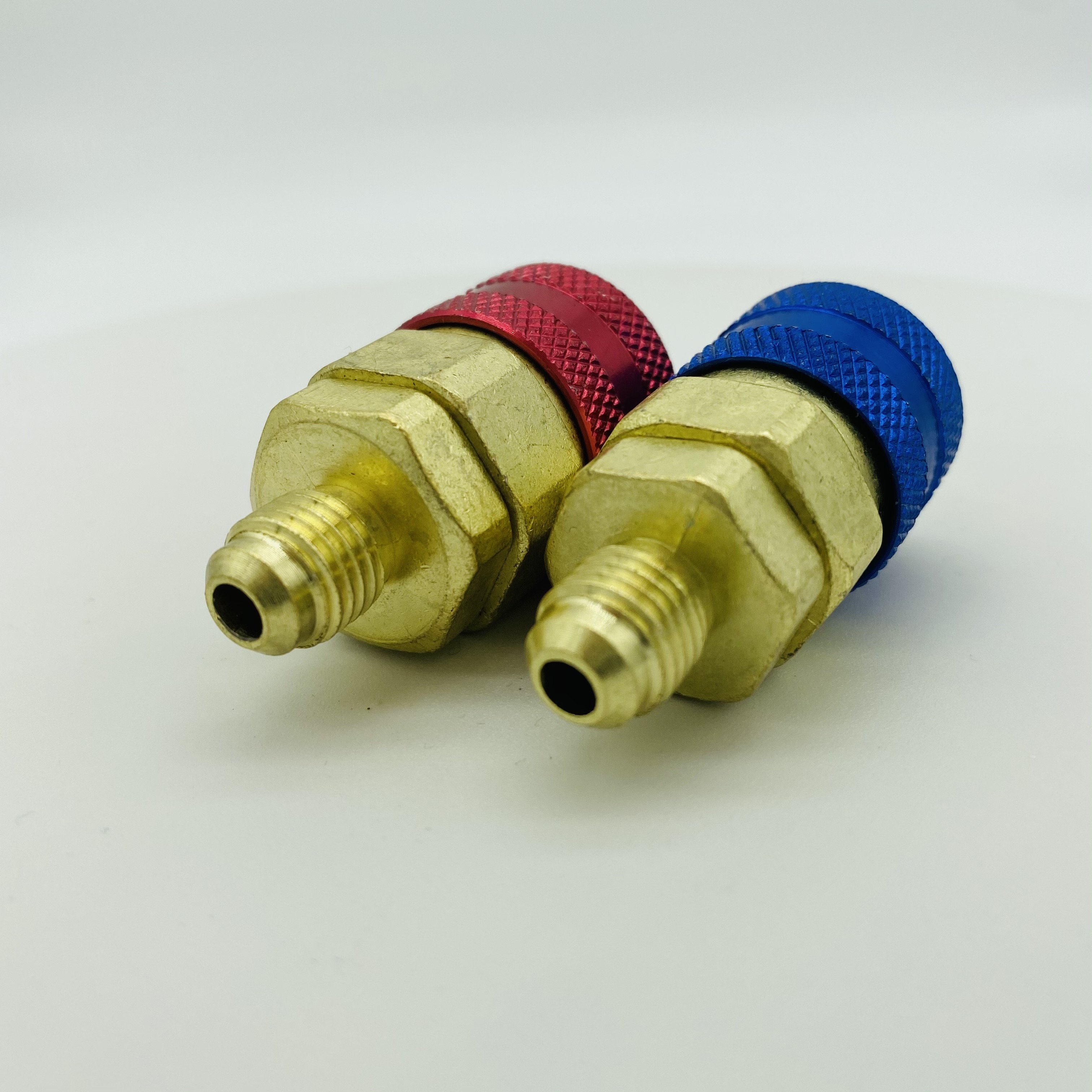 1/4SAE R134A Quick Coupler QC - 12 LH Car Air Conditioning Fluoridated Quick Connectors Red+blue for Car-styling Hot Sale