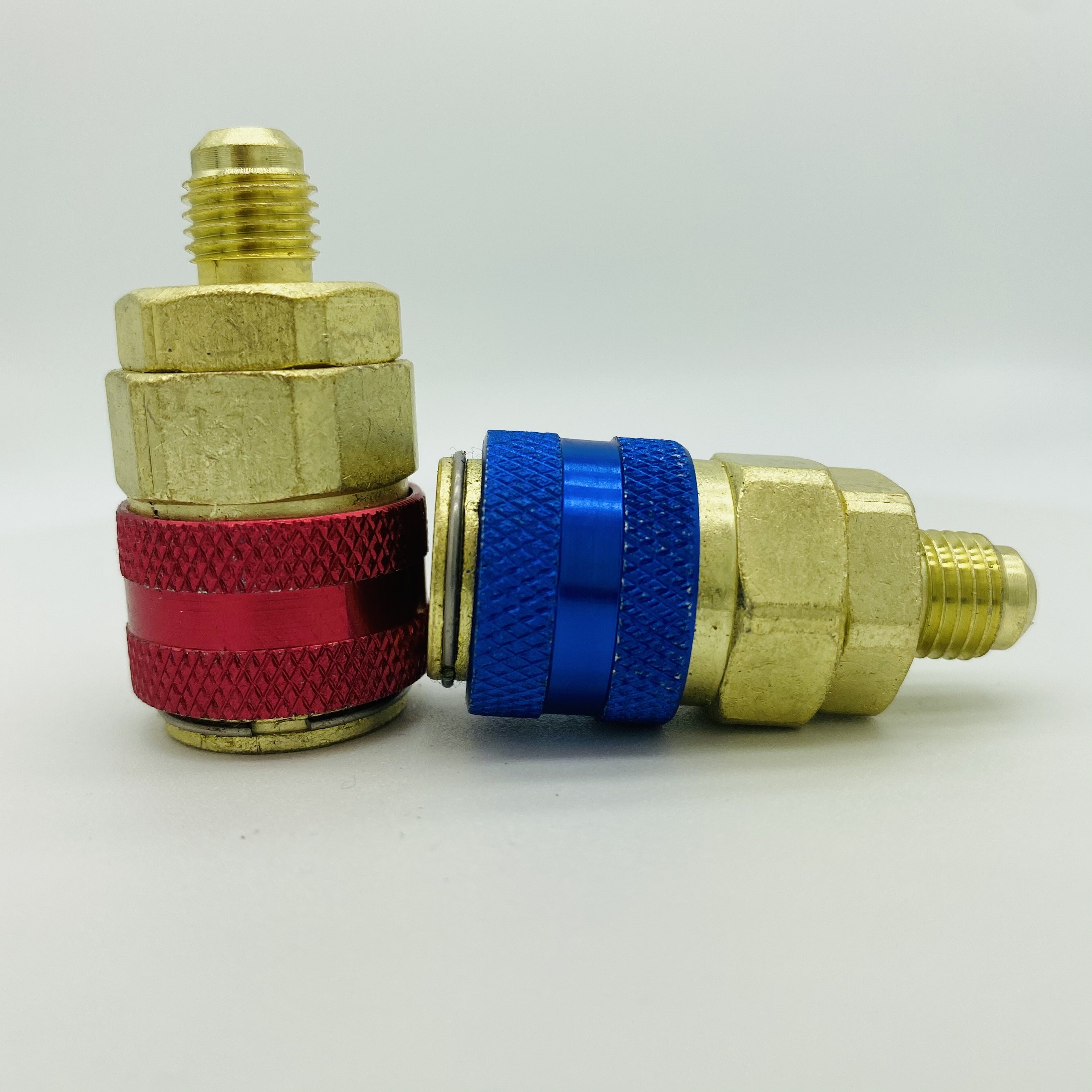 1/4SAE R134A Quick Coupler QC - 12 LH Car Air Conditioning Fluoridated Quick Connectors Red+blue for Car-styling Hot Sale
