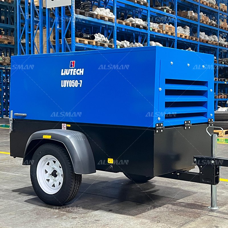 Liutech LUY100-12 12bar Screw Type Energy diesel Saving Portable Mobile air Compressor for Industrial Compressor air