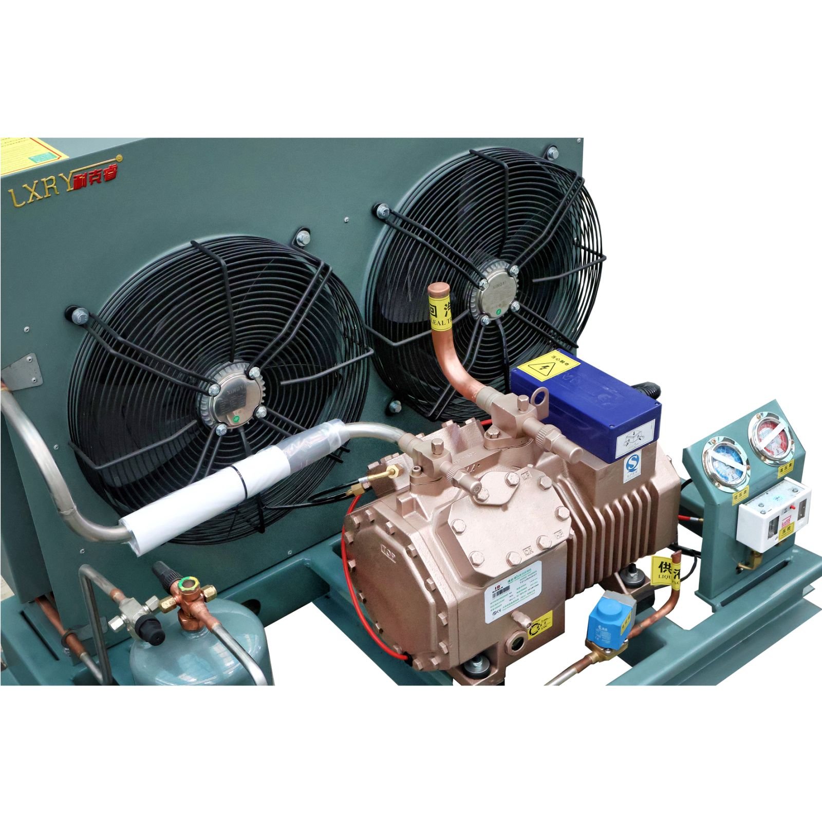 Customizable 3hp 5hp 9hp 20hp Noblc Open-Type Piston Air-Cooled Condensing Unit for Cold Room Food Fresh Preservation