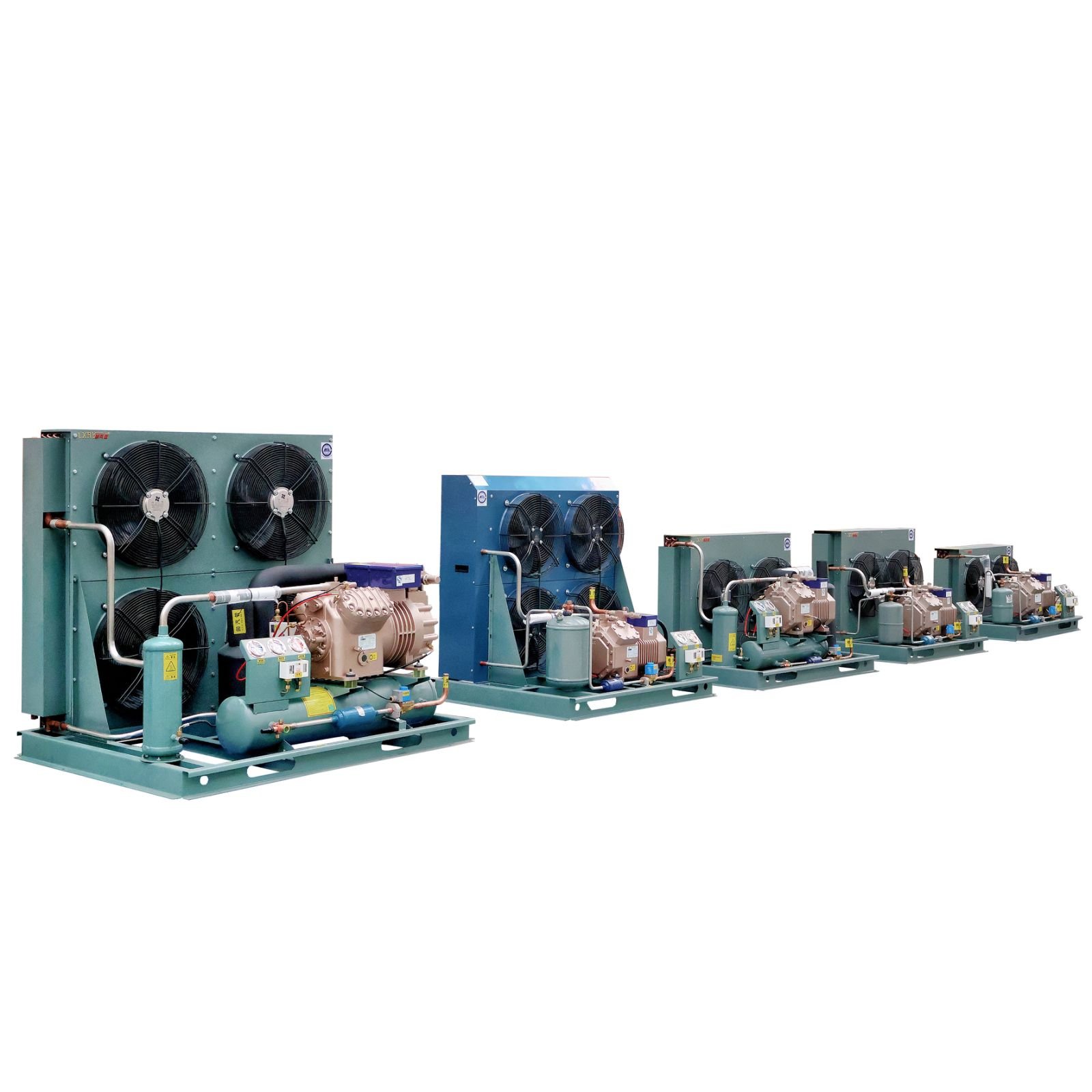 Customizable 3hp 5hp 9hp 20hp Noblc Open-Type Piston Air-Cooled Condensing Unit for Cold Room Food Fresh Preservation