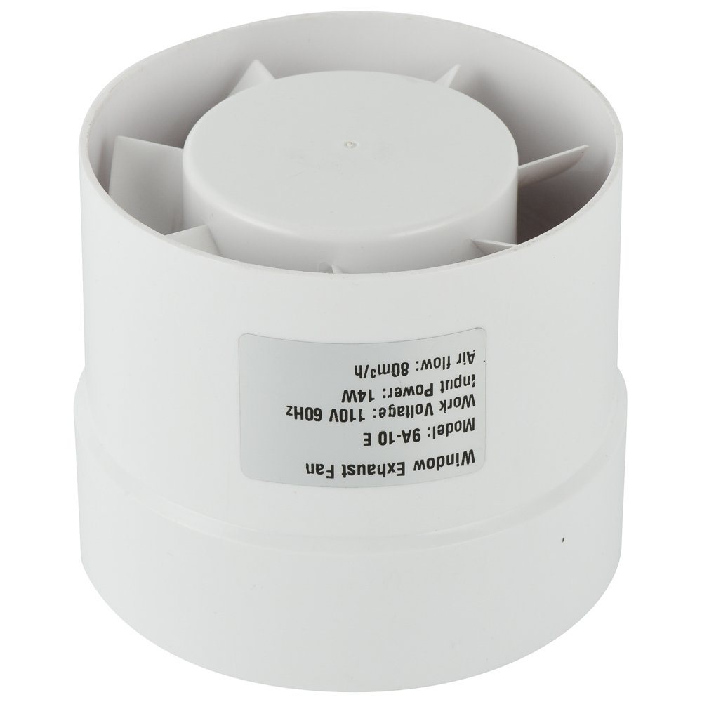 6" Mixed Flow Inline Duct Fan Pre-Wired, 320 CFM Speed Controllable Ventilation Fan