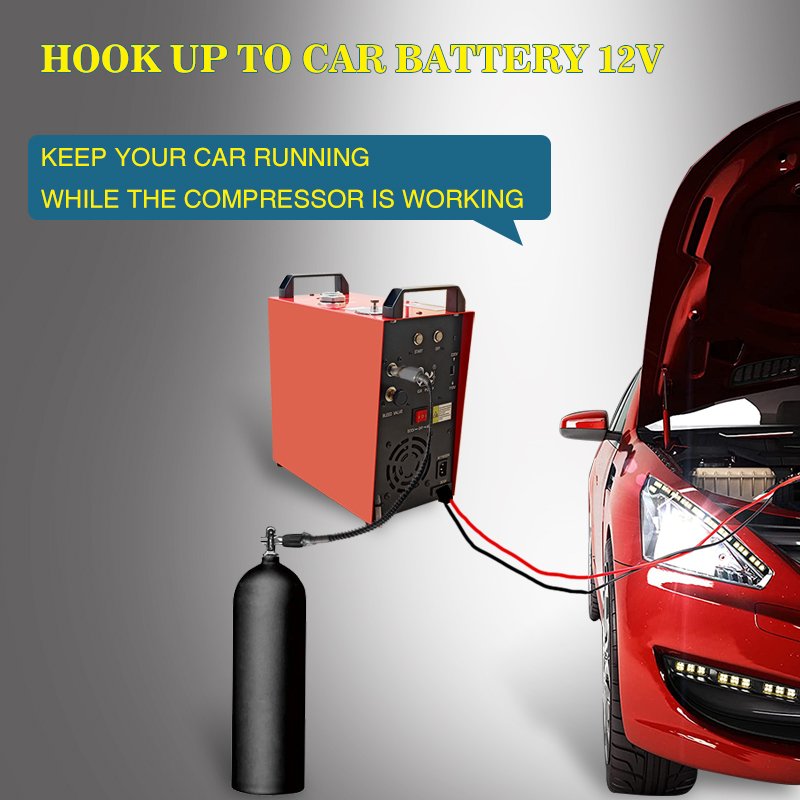 GX-E-CS4-I Built-in power supply air compressor 400bar 5800psi for outdoor sports high pressure pcp air compressor