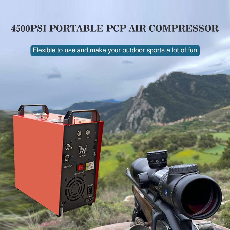 GX-E-CS4-I Built-in power supply air compressor 400bar 5800psi for outdoor sports high pressure pcp air compressor