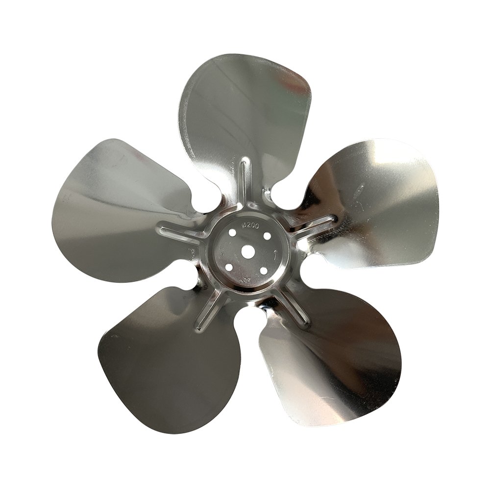 Silver Aluminium Fan Blade Shaded Pole Motor Fan Blade Customized Blower Fan Blade