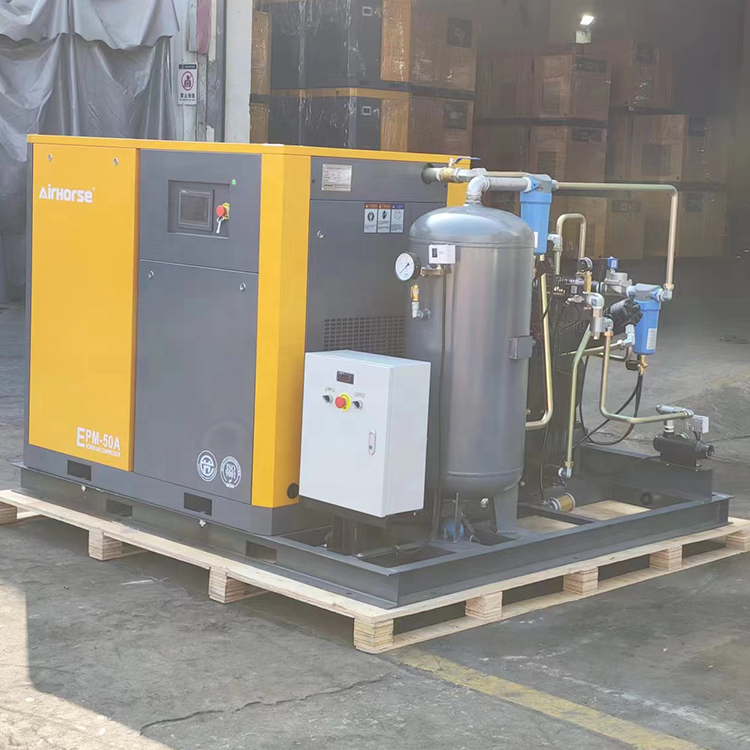 High Pressure 30bar 40bar Screw air Compressor With Booster for PET Bottle Blowing Industry