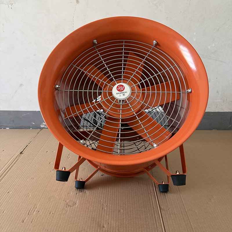 16 Inch Portable Axial Flow Fan Free-Standing Air Ventilation Blower with Ducts OEM Customizable for Home Office Ventilation