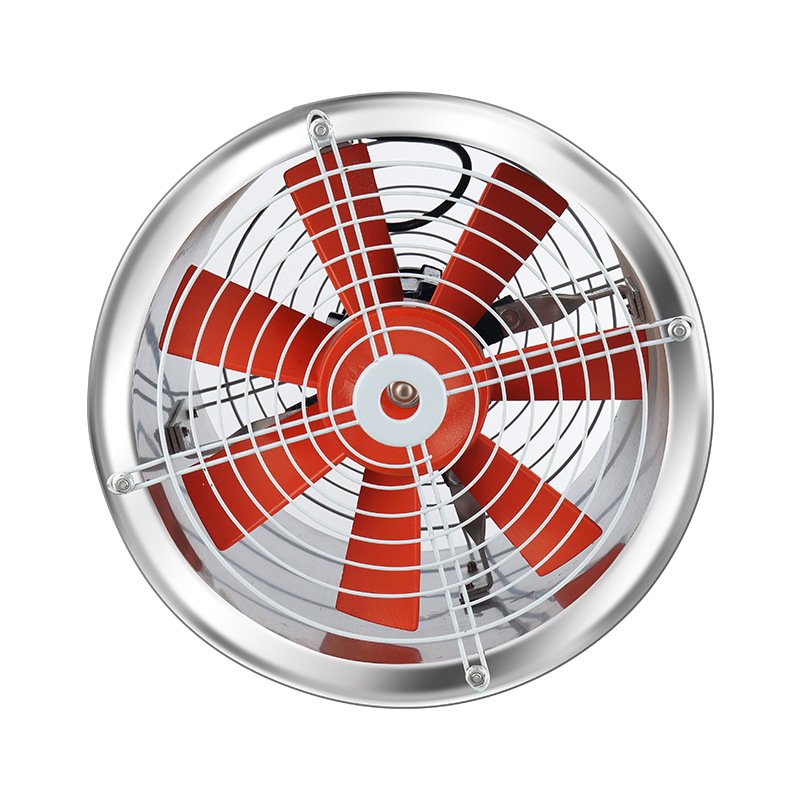 High-Speed Industrial Exhaust Fan Stainless Steel Axial Flow Duct Extractor Heavy-Duty Electric Air Blower OEM/ODM