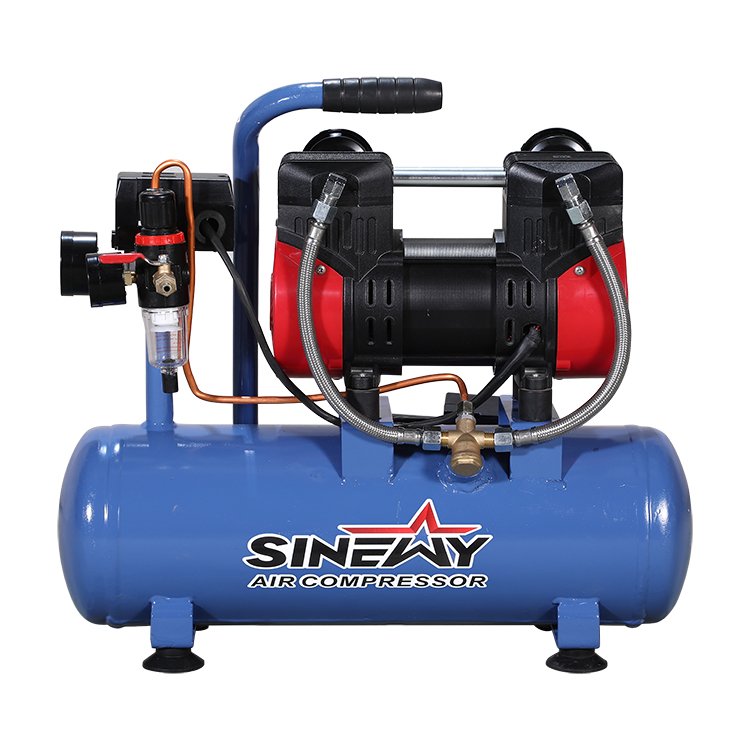 Compresseur a Air 0.88Kw 220V 9L 2 Pole Ultra Quiet Silent Dental Oil Free Dental Air Compressor