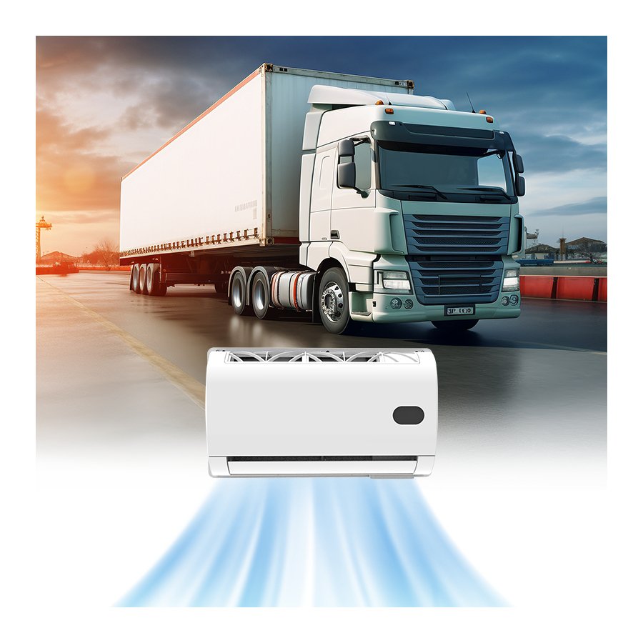 24V Split Parking Cooler Truck RV Caravan Aire Acondicionado cabin parking air conditioning condenser equipment for Trucks