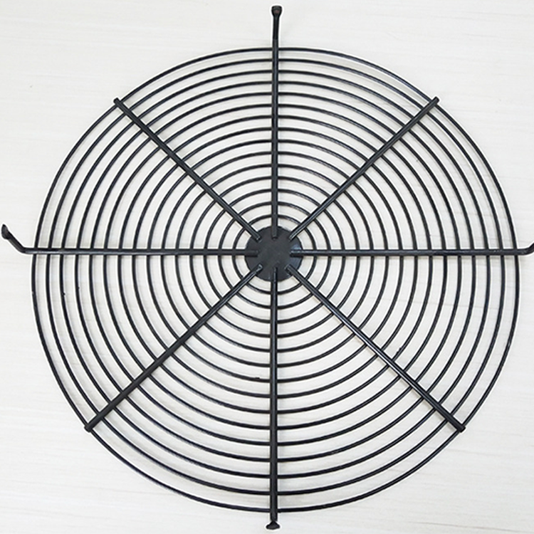 Custom Hot Selling Fan Motor Mesh Safety Net Cover Black Fan Grille Axial Flow Fan protection Cover