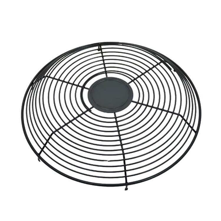 Custom Hot Selling Fan Motor Mesh Safety Net Cover Black Fan Grille Axial Flow Fan protection Cover