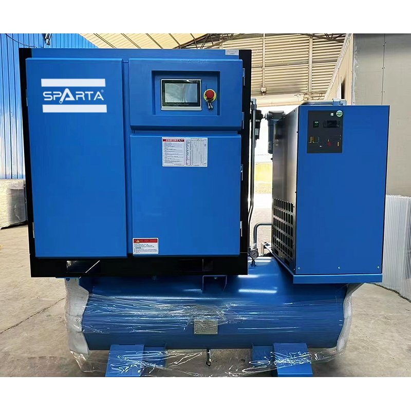 Industry Silent 15KW 22KW 37KW Combined 16bar VSD Screw Air Compressor for Fiber Laser Cutting Machine Equipment