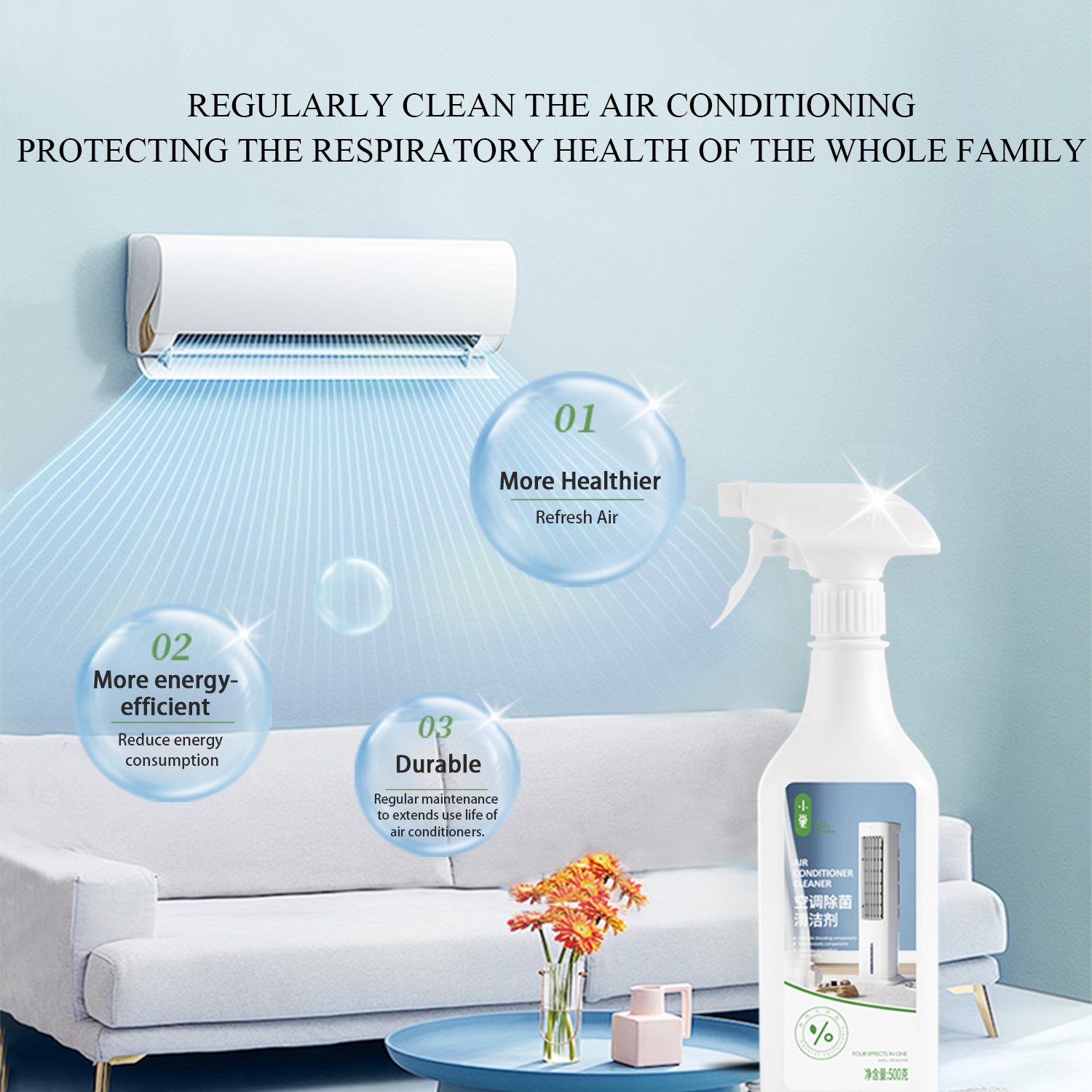 Customizable air Conditioning Cleaning Spray and Diversion Duct air Conditioning Cleaning Agent Are Effective